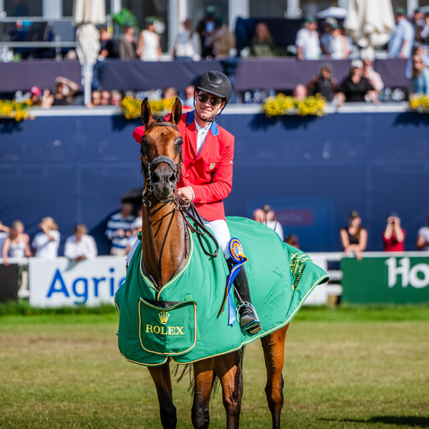 Karl Cook - Winner of the Rolex Grand Prix presented by Agria 2025 with Caracole de la Roque