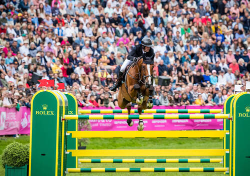 Jumping de Dinard 2023. Rolex Grand Prix Ville de Dinard. 
Kevin STAUT (FRA). BEAU DE LAUBRY Z
© Images'Inn Photographie