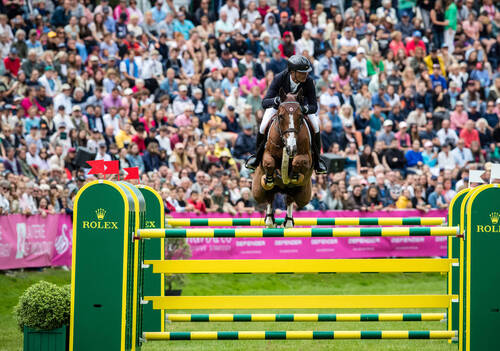 Jumping de Dinard 2023. Rolex Grand Prix Ville de Dinard. 
Rodrigo PESSOA (BRA). MAJOR TOM 
© Images'Inn Photographie