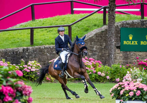 Jumping de Dinard 2023. Rolex Grand Prix Ville de Dinard. 
Simon DELESTRE (FRA). CAYMAN JOLLY JUMPER 
© Images'Inn Photographie