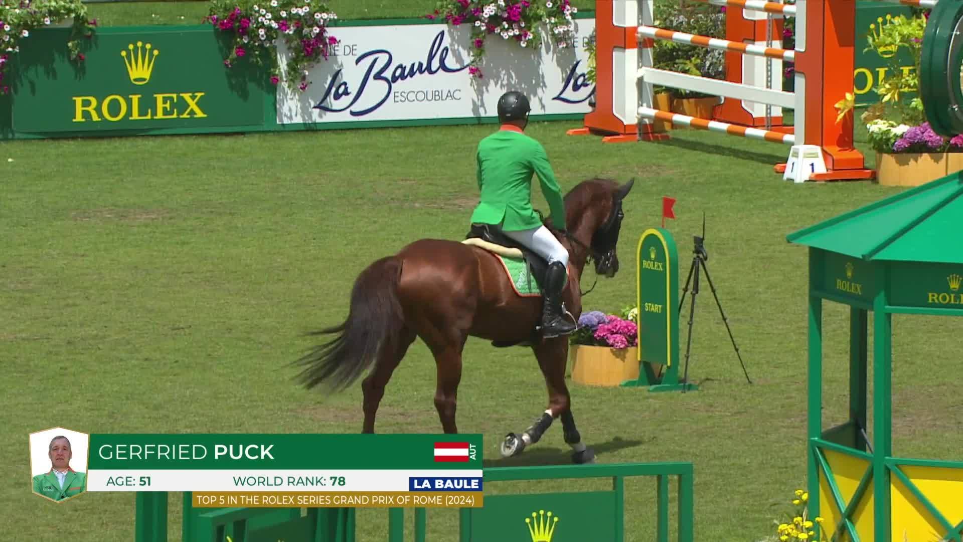 Gerfried Puck avec Equitron Naxcel V - Jumping International CSIO5* - CSI1* 2024 - Manche 1