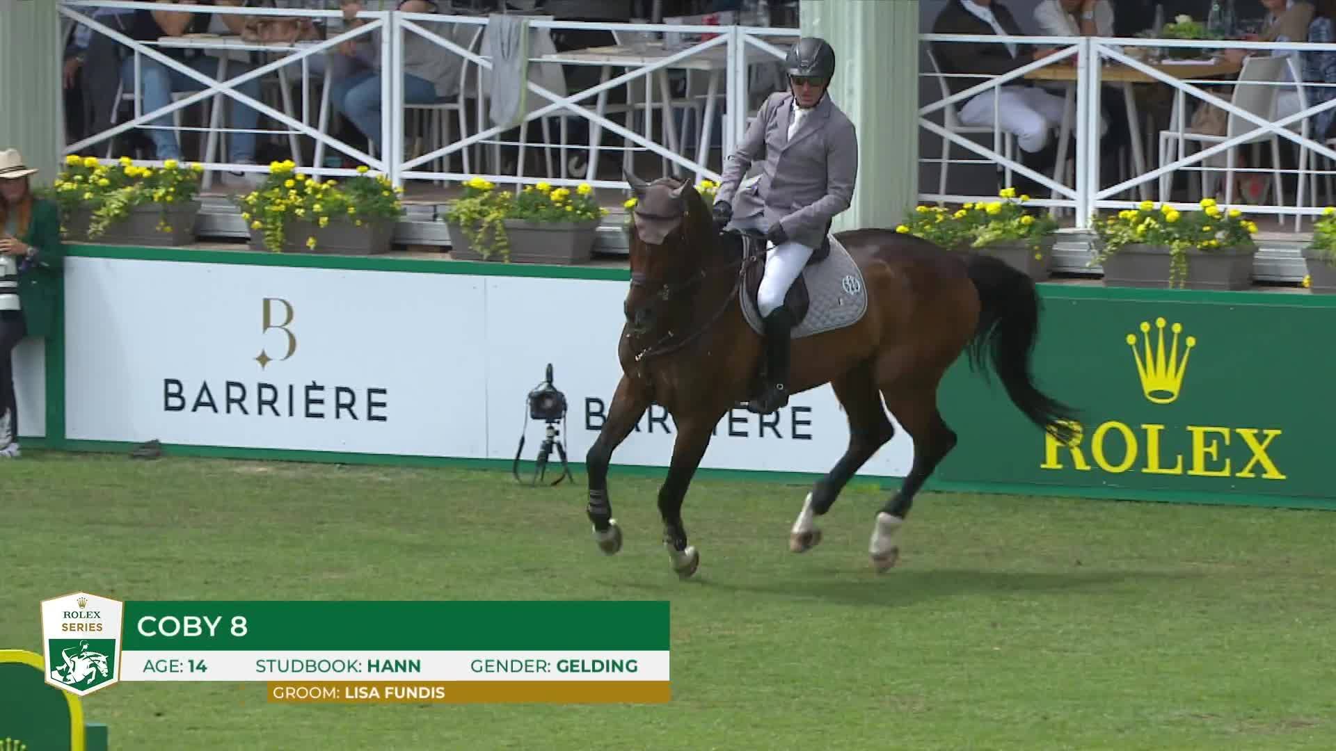 Philipp Weishaupt avec Coby 8 - Jumping International CSIO5* - CSI1* 2024 - Manche 1