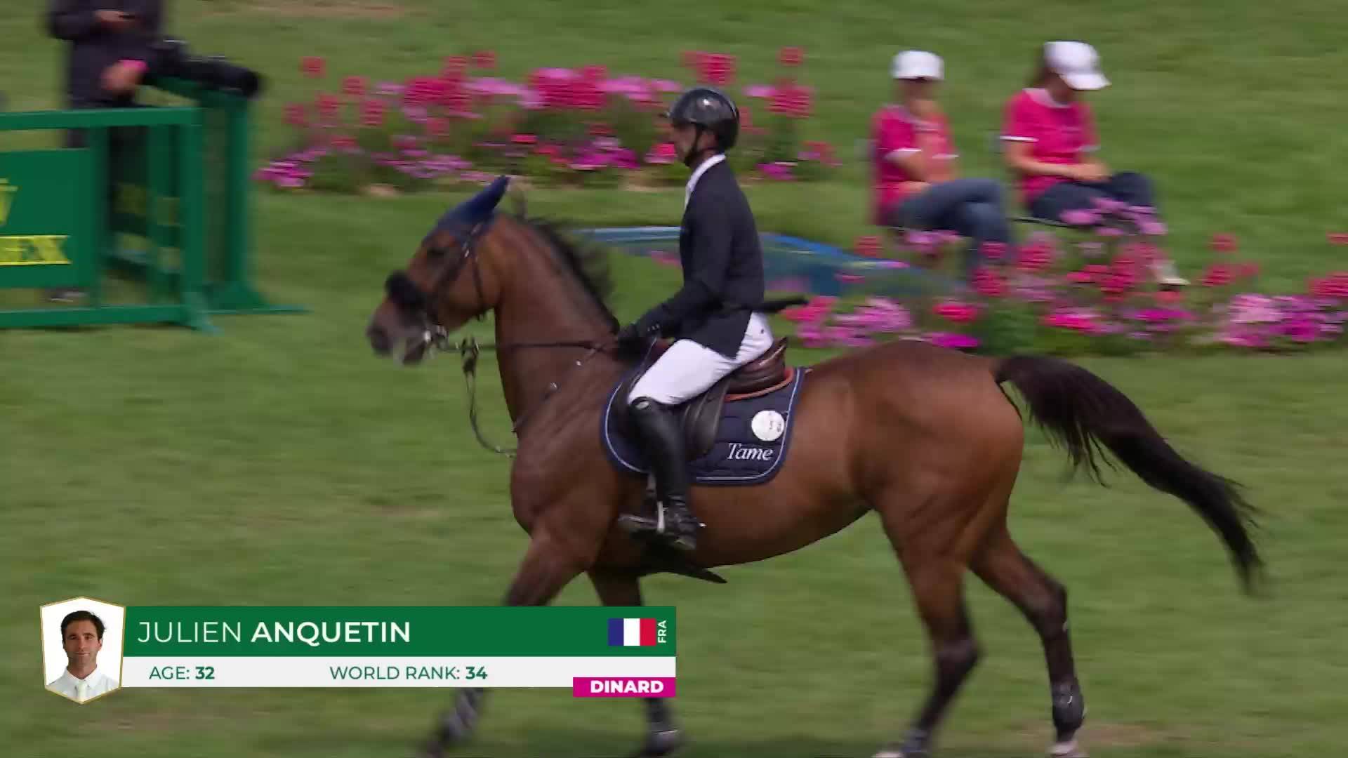 Julien Anquetin avec Farah Tame - CSI 5* Dinard 2024 - Parcours initial