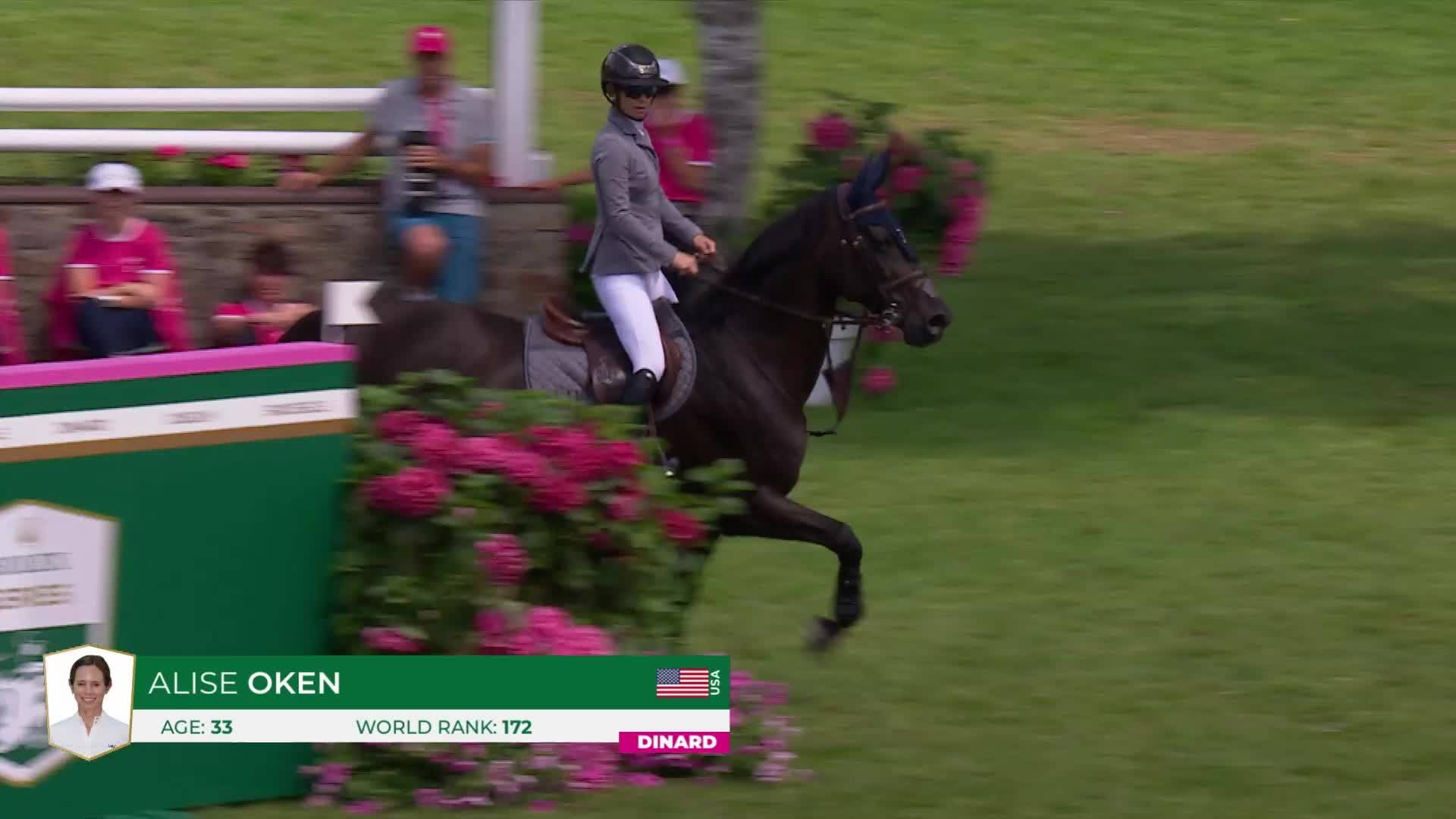 Alise Oken avec Gelvera - CSI 5* Dinard 2024 - Parcours initial