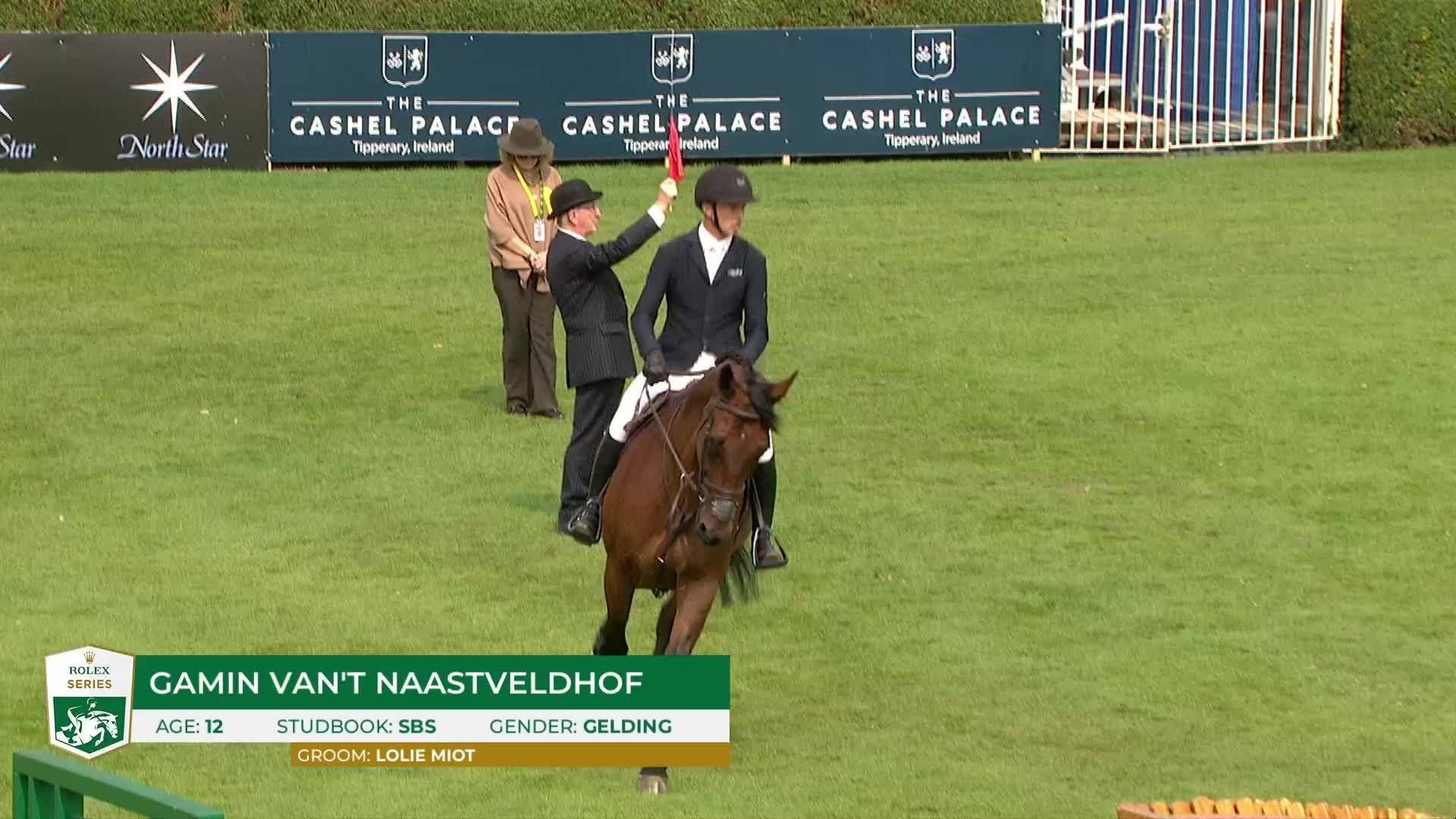 Edouard Schmitz avec Gamin Van't Naastveldhof - Dublin Horse Show 2024 - Manche 1