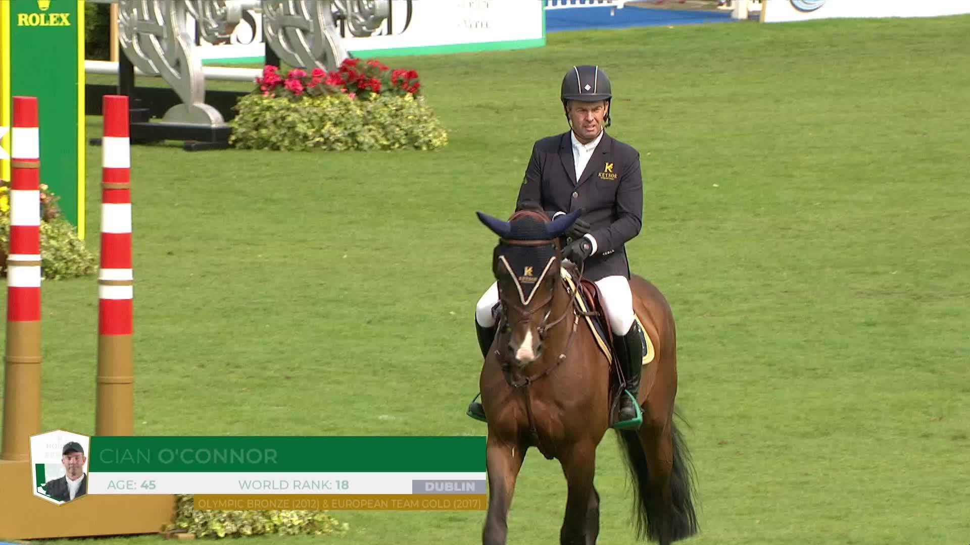 Cian O'Connor avec Fermoy - Dublin Horse Show 2024 - Manche 1
