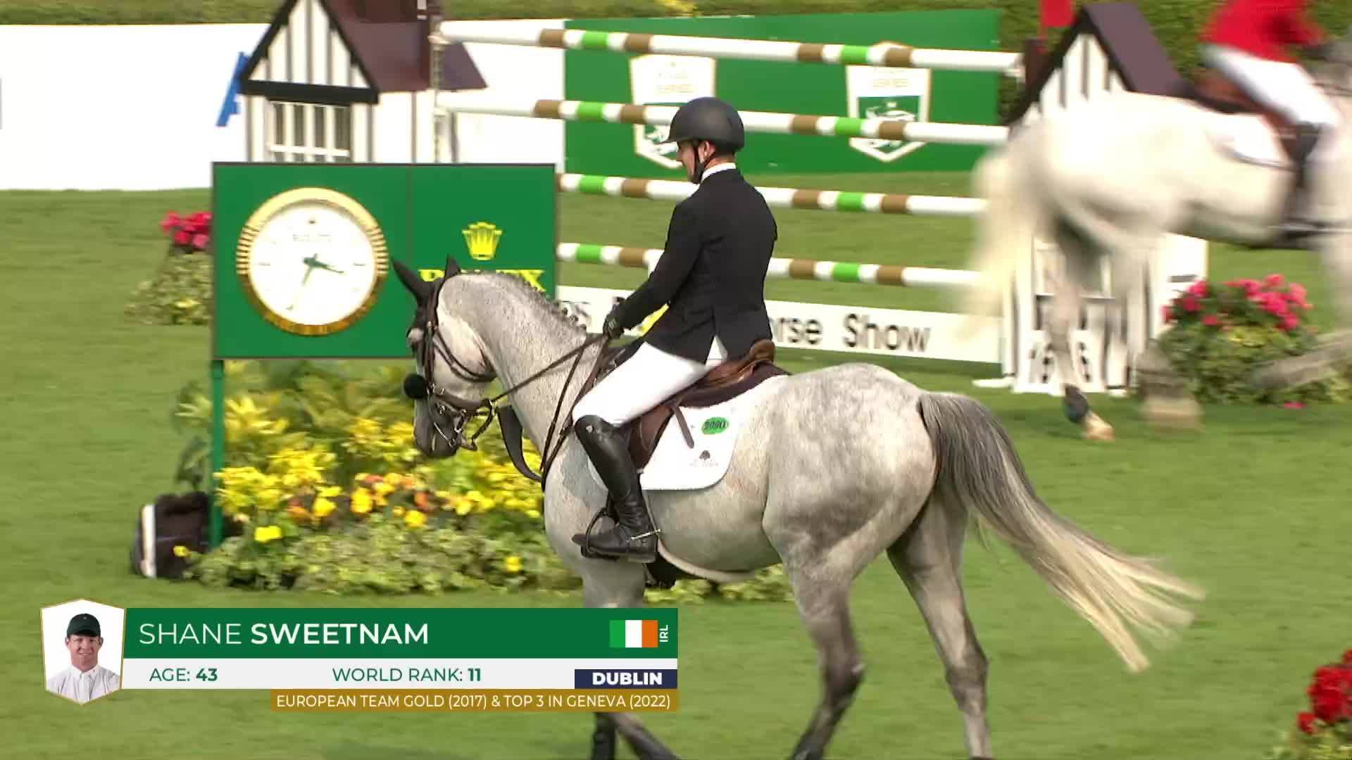 Shane Sweetnam avec Otis Blue - Dublin Horse Show 2024 - Manche 1