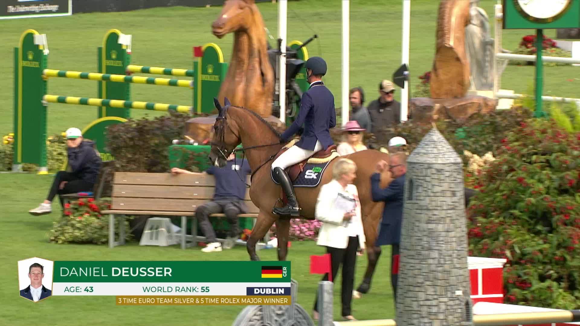 Daniel Deusser avec Killer Queen Vdm - Dublin Horse Show 2024 - Manche 1