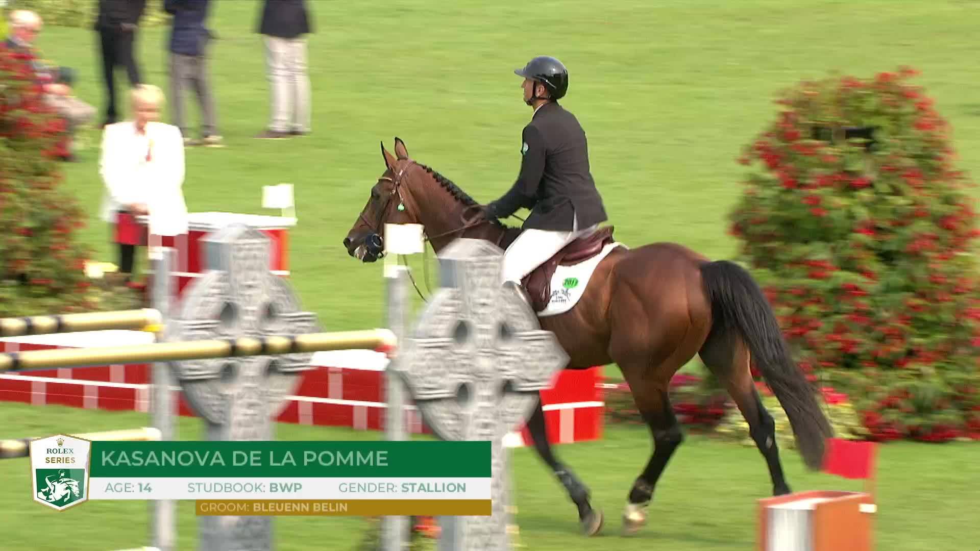 Kyle Timm avec Casino Calvin - Dublin Horse Show 2025 - Manche 1