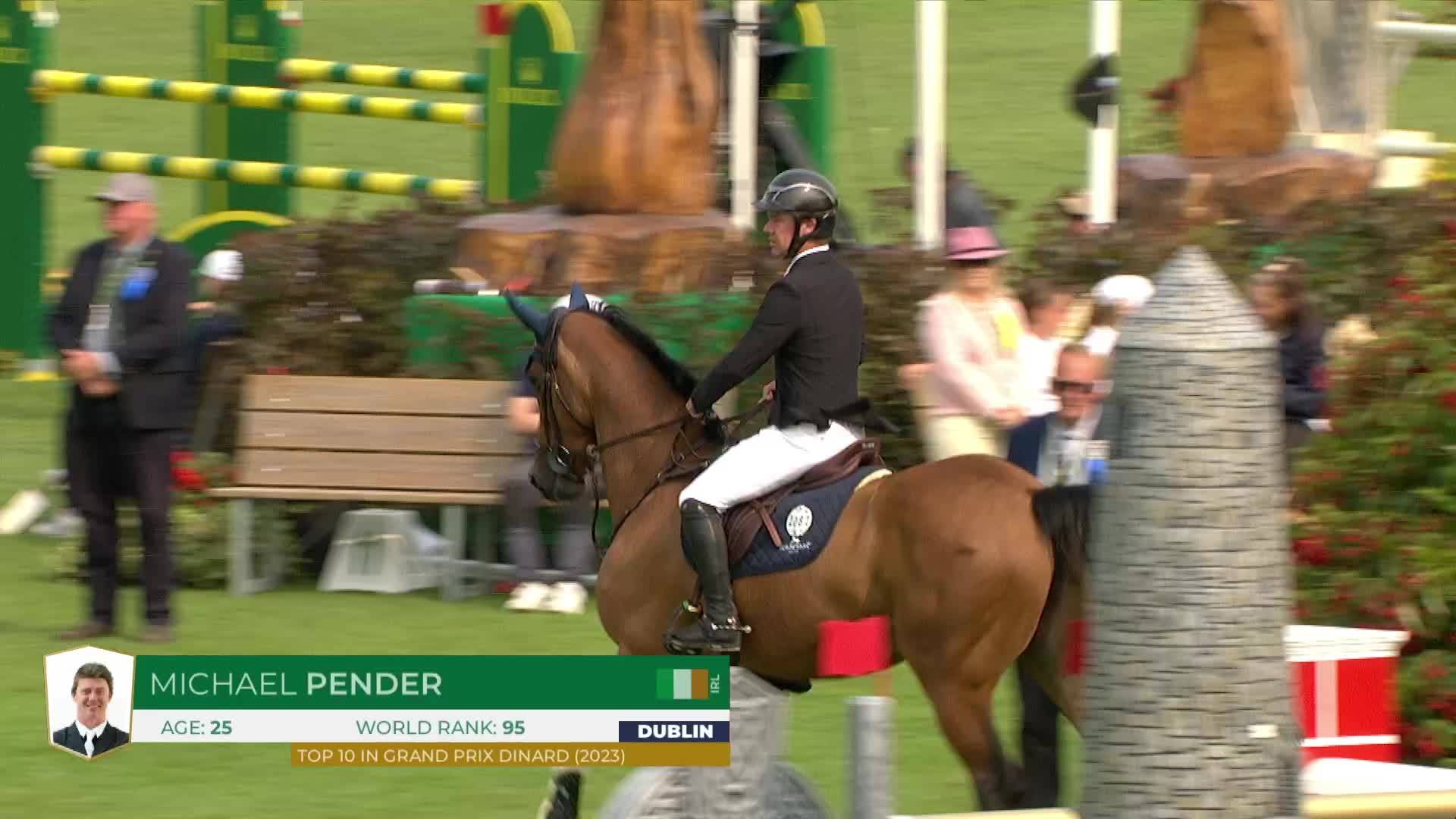 Michael Pender avec Hhs Los Angeles - Dublin Horse Show 2024 - Manche 1