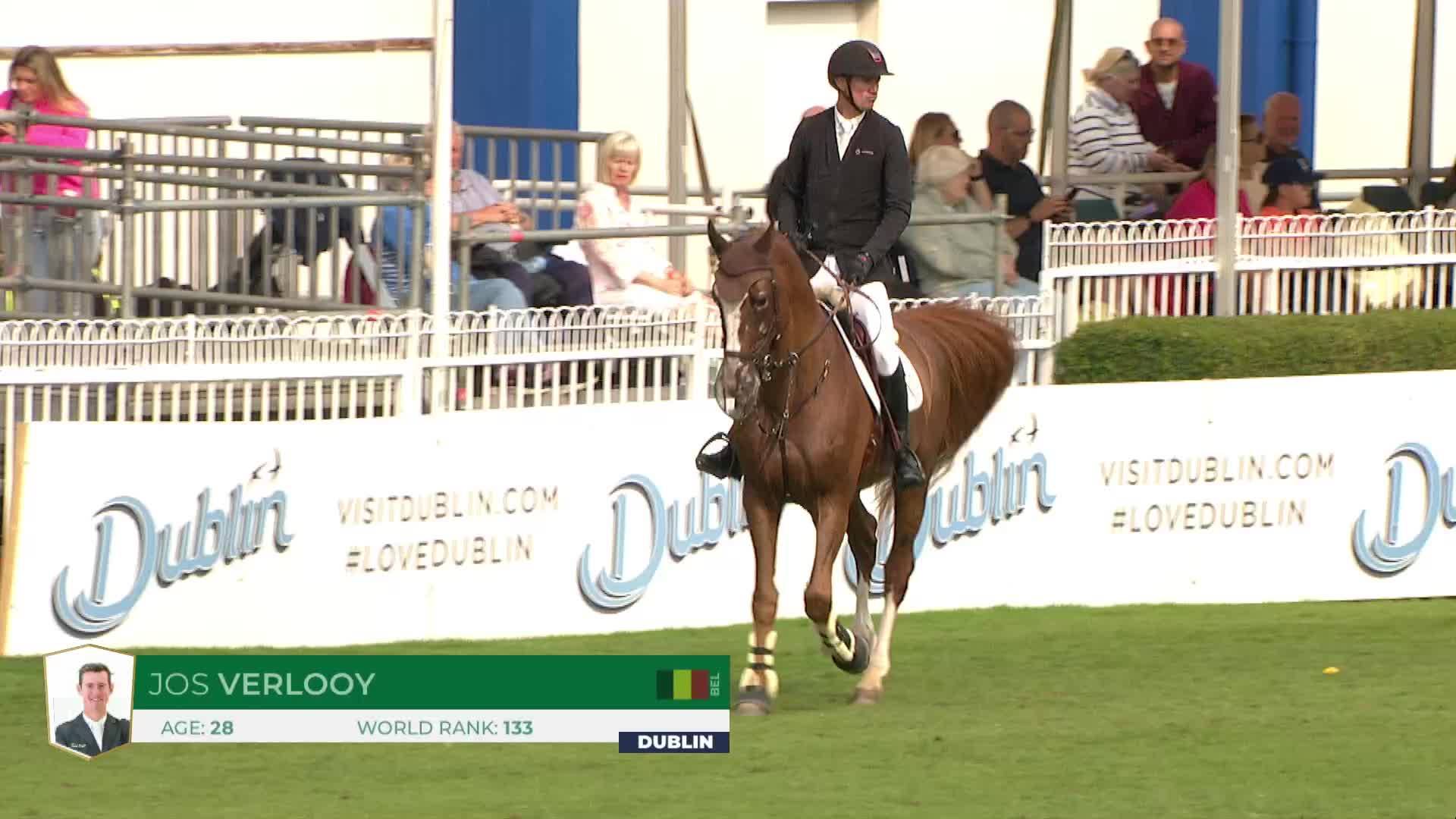 Jos Verlooy avec Nixon Van 'T Meulenhof - Dublin Horse Show 2024 - Manche 1