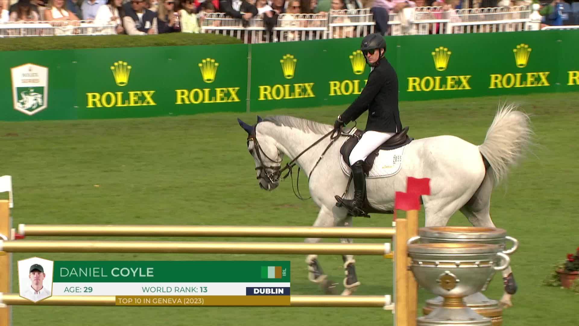 Daniel Coyle avec Incredible - Dublin Horse Show 2024 - Manche 1