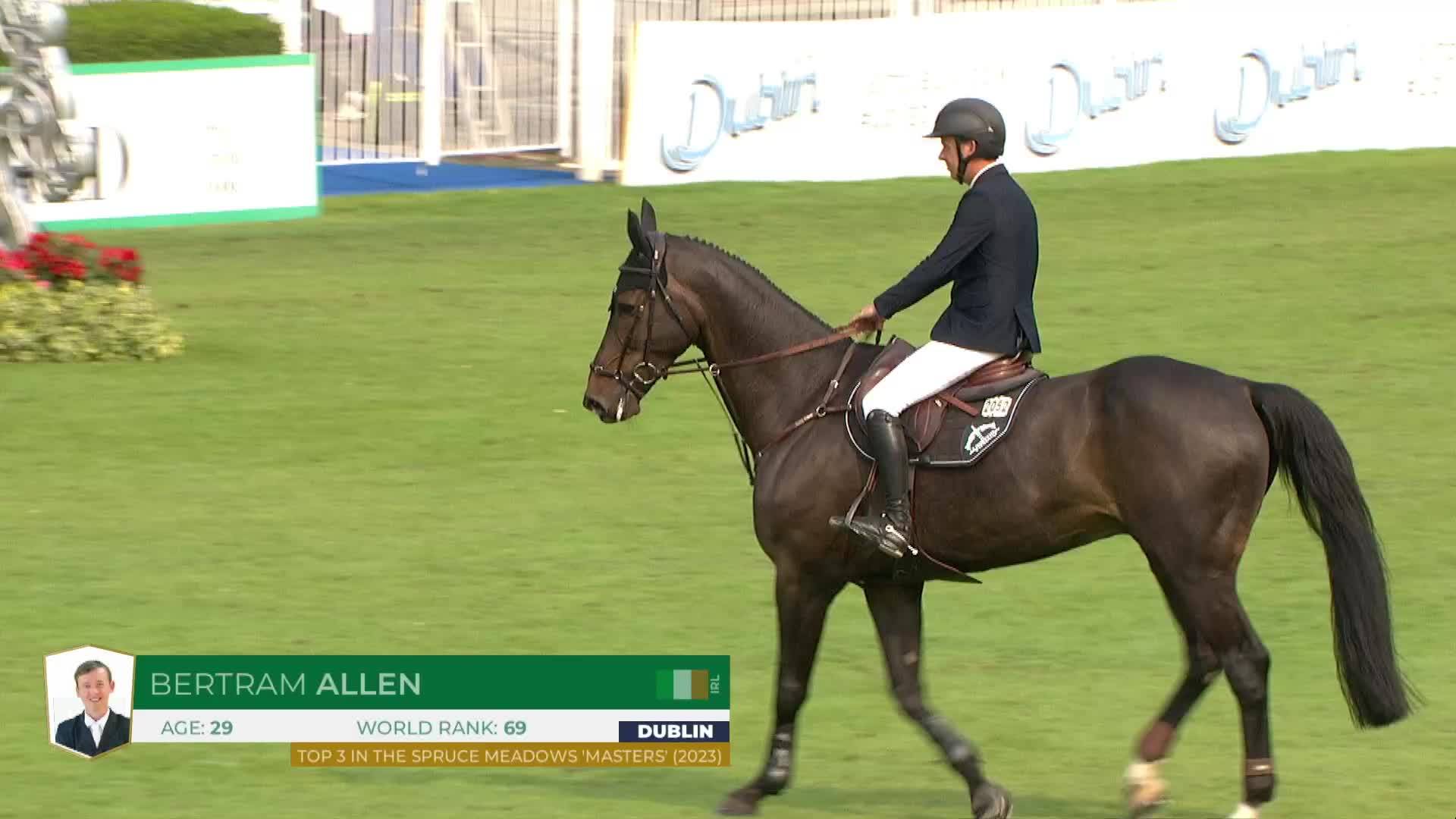 Bertram Allen avec Qonquest de Rigo - Dublin Horse Show 2025 - Manche 1