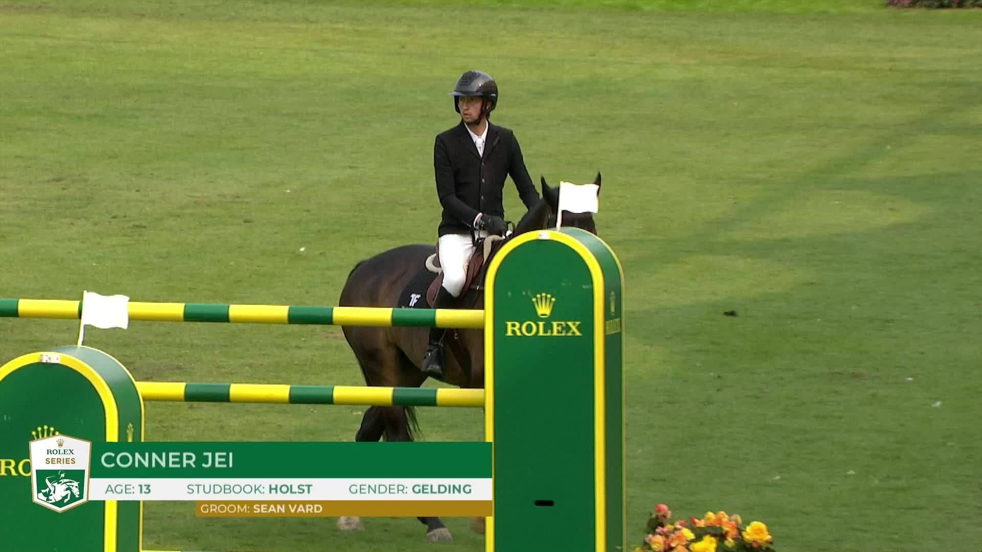 Martin Fuchs avec Conner Jei - Dublin Horse Show 2024 - Manche 1