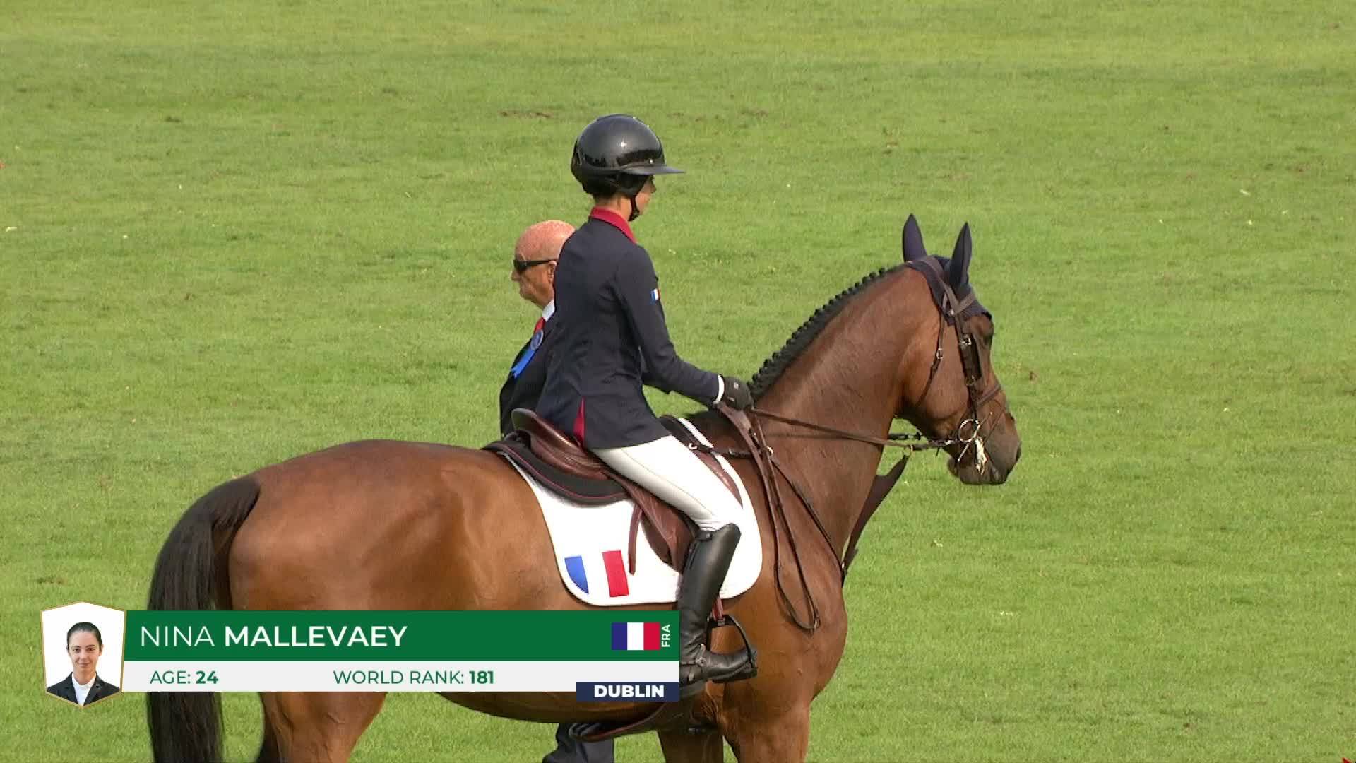 Nina Mallevaey avec Dynastie de Beaufour - Dublin Horse Show 2024 - Manche 1
