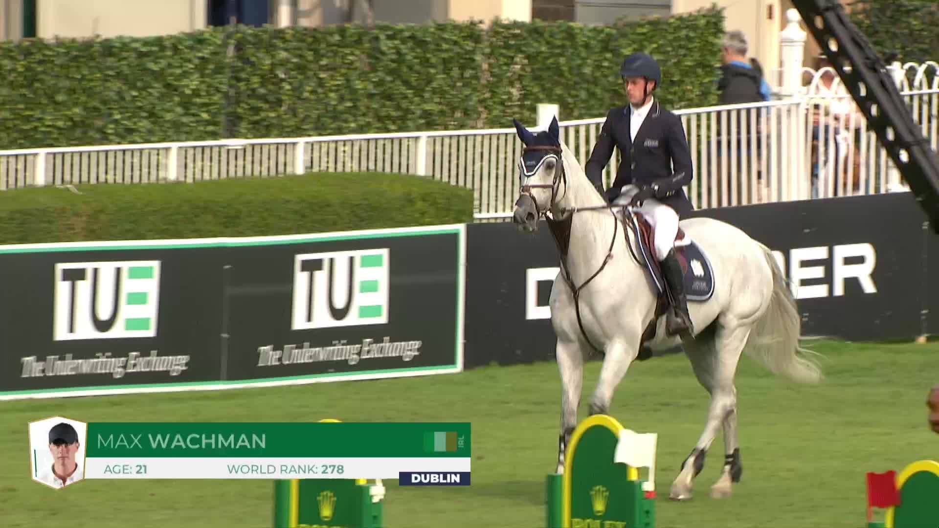 Max Wachman avec Kilkenny - Dublin Horse Show 2024 - Manche 1