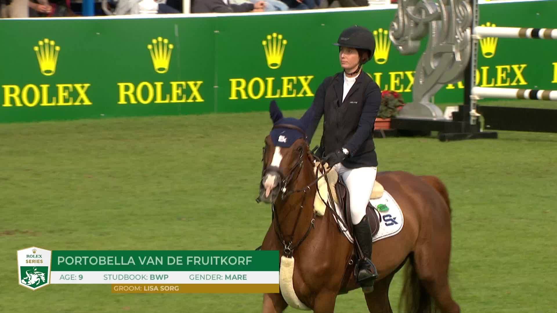 Emilie Conter avec Portobella Van de Fruitkorf - Dublin Horse Show 2024 - Manche 1