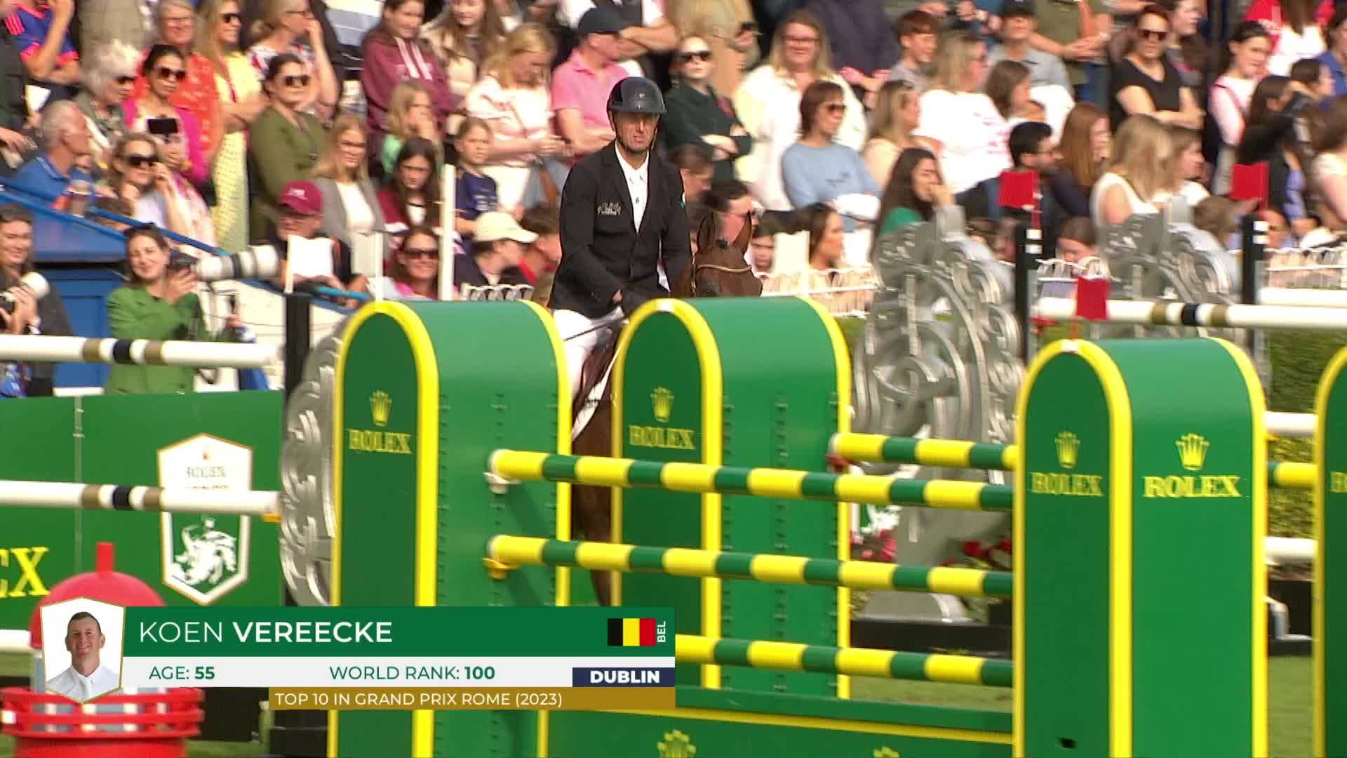 Koen Vereecke avec Kasanova de la Pomme - Dublin Horse Show 2024 - Manche 2