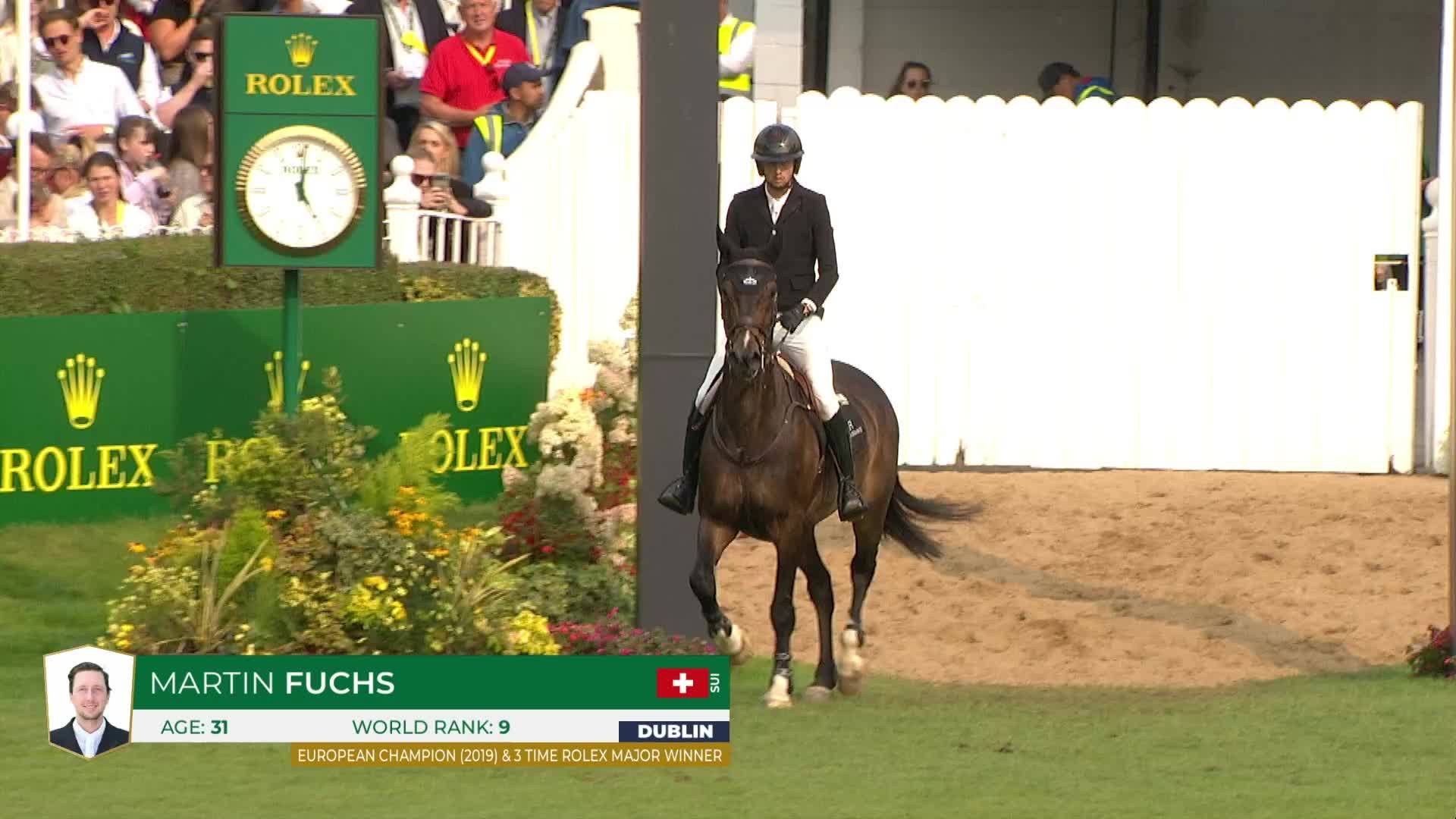 Martin Fuchs avec Conner Jei - Dublin Horse Show 2024 - Manche 2