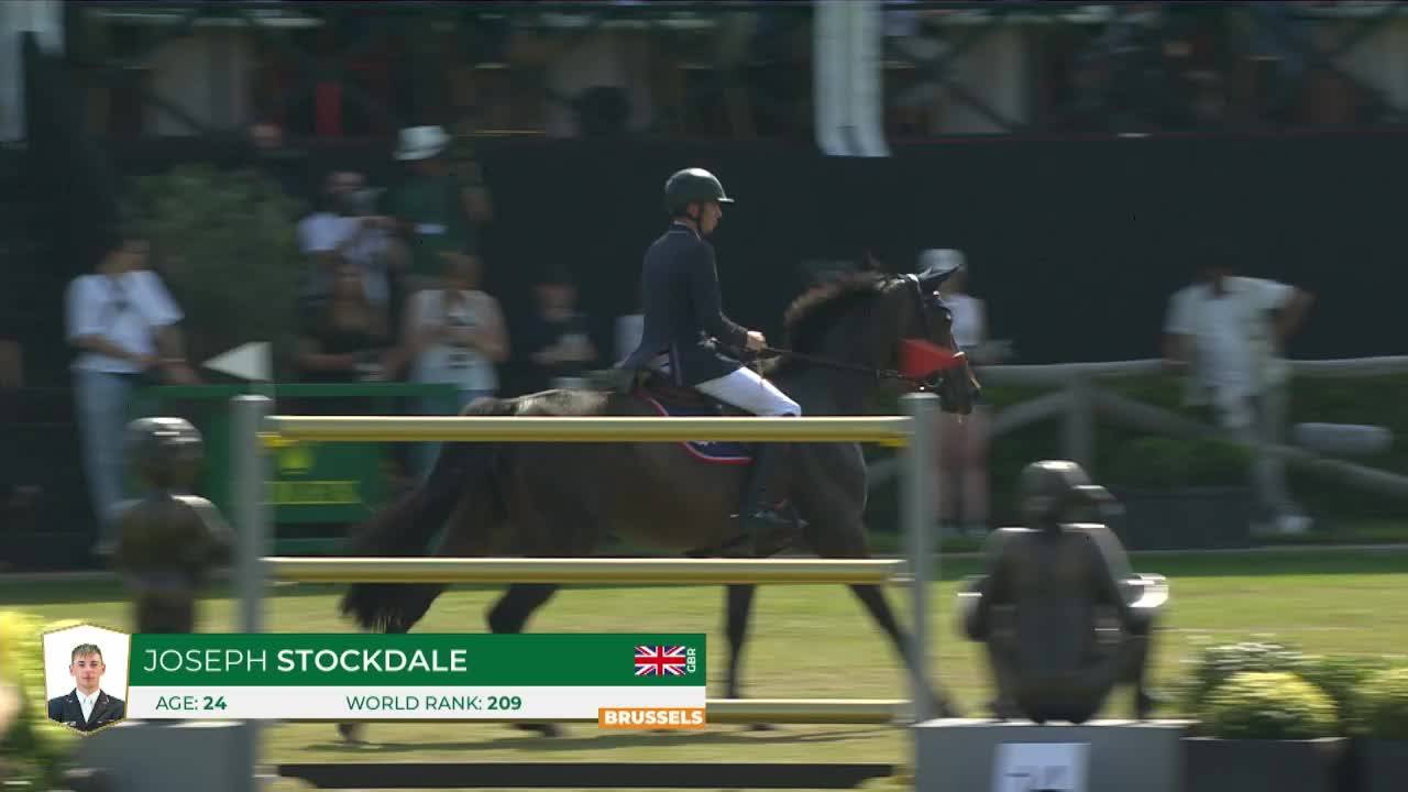 Joseph Stockdale avec Equine America Cacharel - Brussels Stephex Masters 2024 - Manche 1