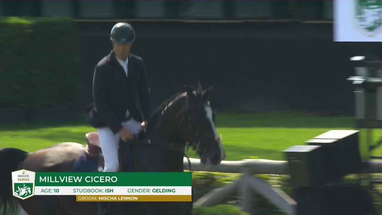 Dermott Lennon avec Millview Cicero - Brussels Stephex Masters 2024 - Manche 1