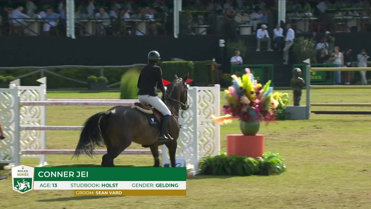 Martin Fuchs avec Conner Jei - Brussels Stephex Masters 2024 - Manche 1