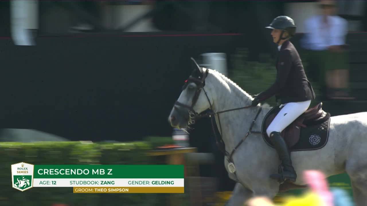 Natalie Dean avec Crescendo Mb Z - Brussels Stephex Masters 2024 - Manche 1