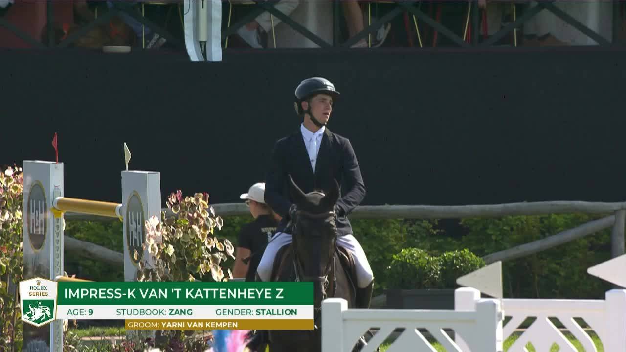 Thibeau Spits avec Impress-k Van 'T Kattenheye Z - Brussels Stephex Masters 2024 - Manche 1