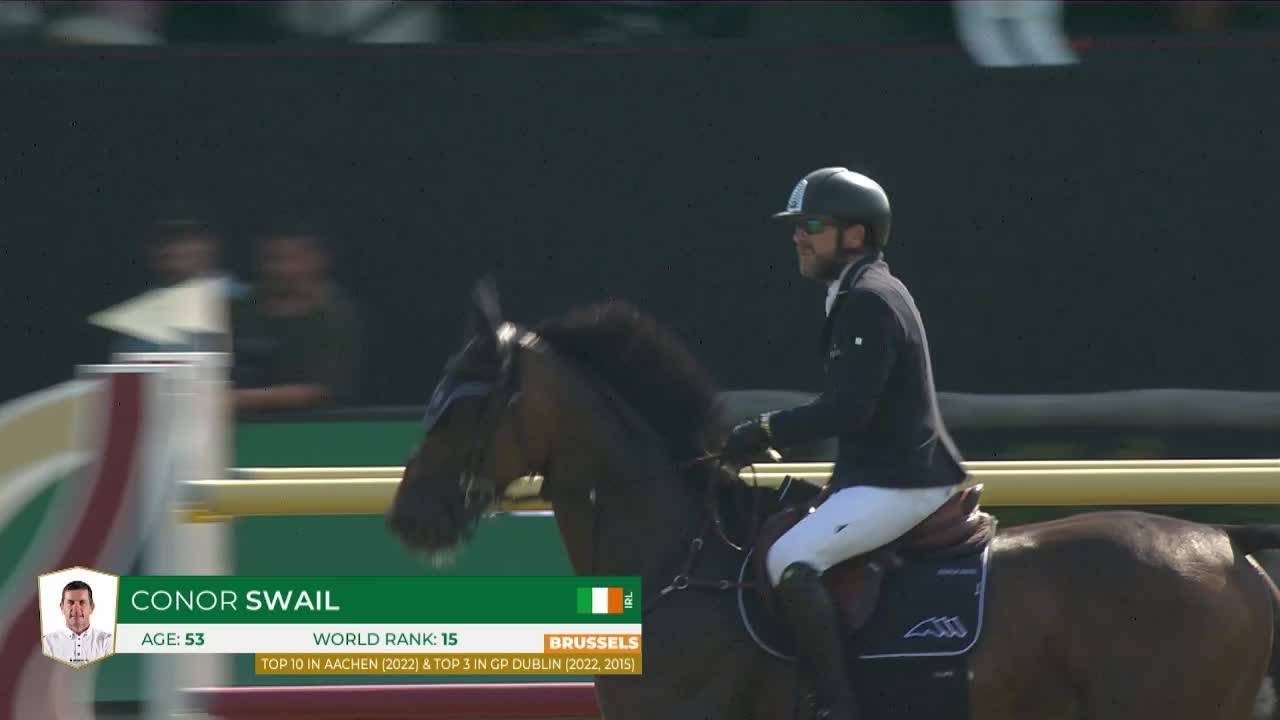 Trevor Breen avec Highland President - CSIO 5* Bruxelles 2025 - Manche 1