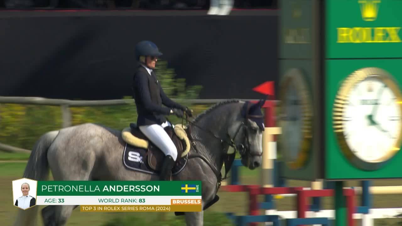 Petronella Andersson avec Opaline de W&s - Brussels Stephex Masters 2024 - Manche 1
