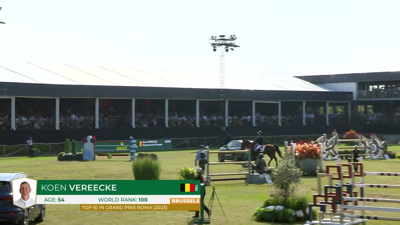 Koen Vereecke avec Kasanova de la Pomme - Brussels Stephex Masters 2024 - Manche 1