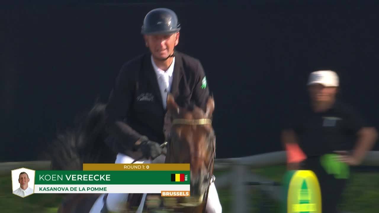 Koen Vereecke avec Kasanova de la Pomme - Brussels Stephex Masters 2024 - Manche 2