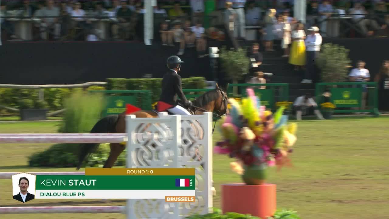 Kevin Staut avec Dialou Blue Ps - Brussels Stephex Masters 2024 - Manche 2