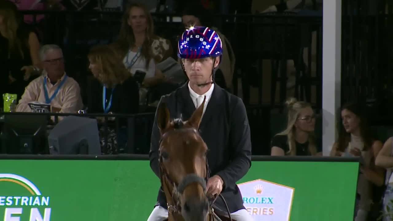 Karl Cook avec Caracole de la Roque - CSI 5* Wellington 2025 - Manche 1