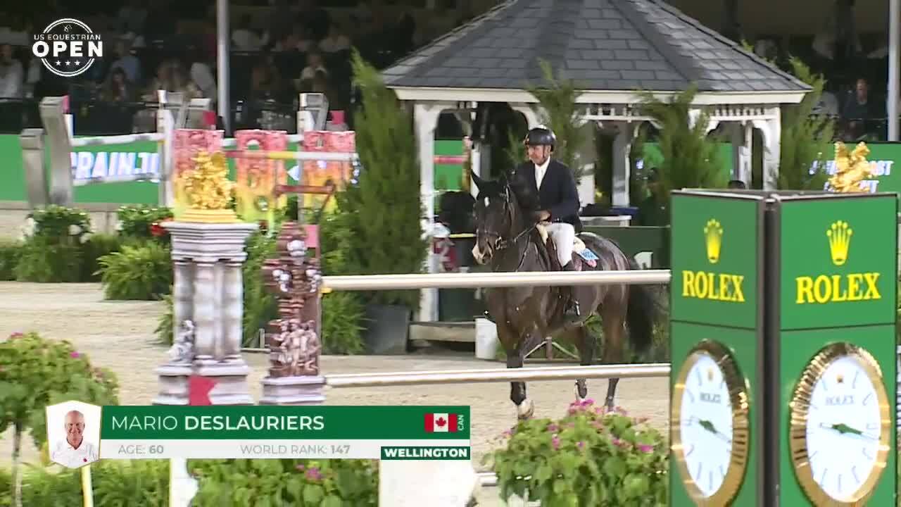 Mario Deslauriers avec Emerson - CSI 5* Wellington 2025 - Manche 1