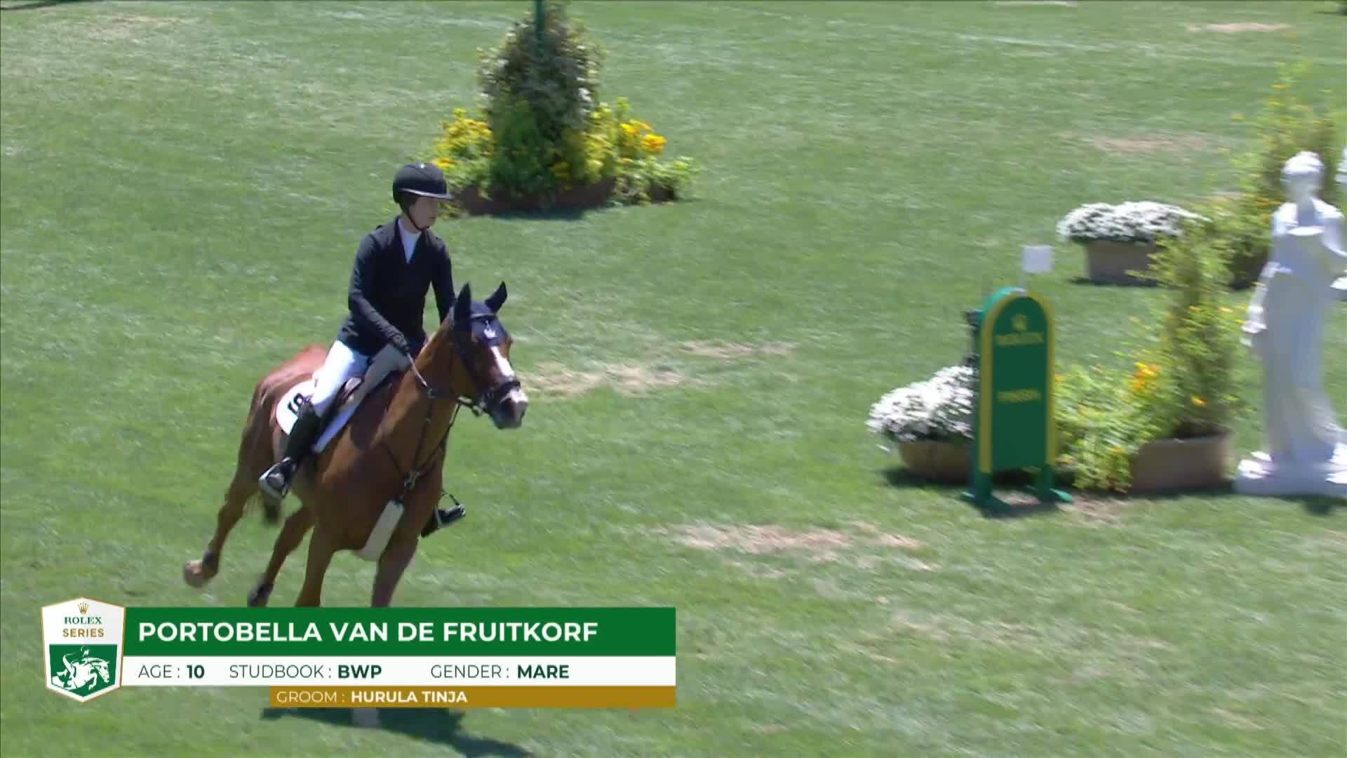 Emilie Conter avec Portobella Van de Fruitkorf - CSIO 5* Rome 2025 - Manche 1