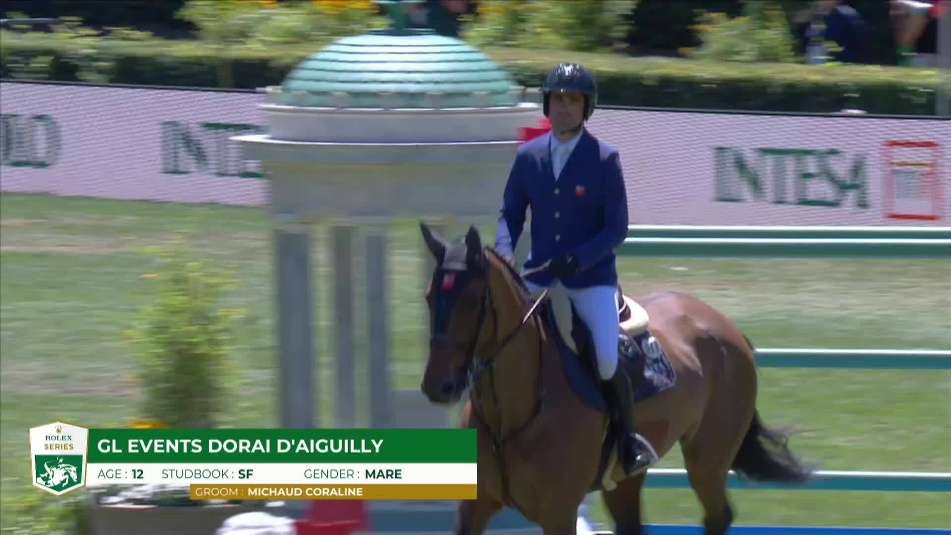 Olivier Perreau avec GL events Dorai d'Aiguilly - CSIO 5* Rome 2025 - Manche 1