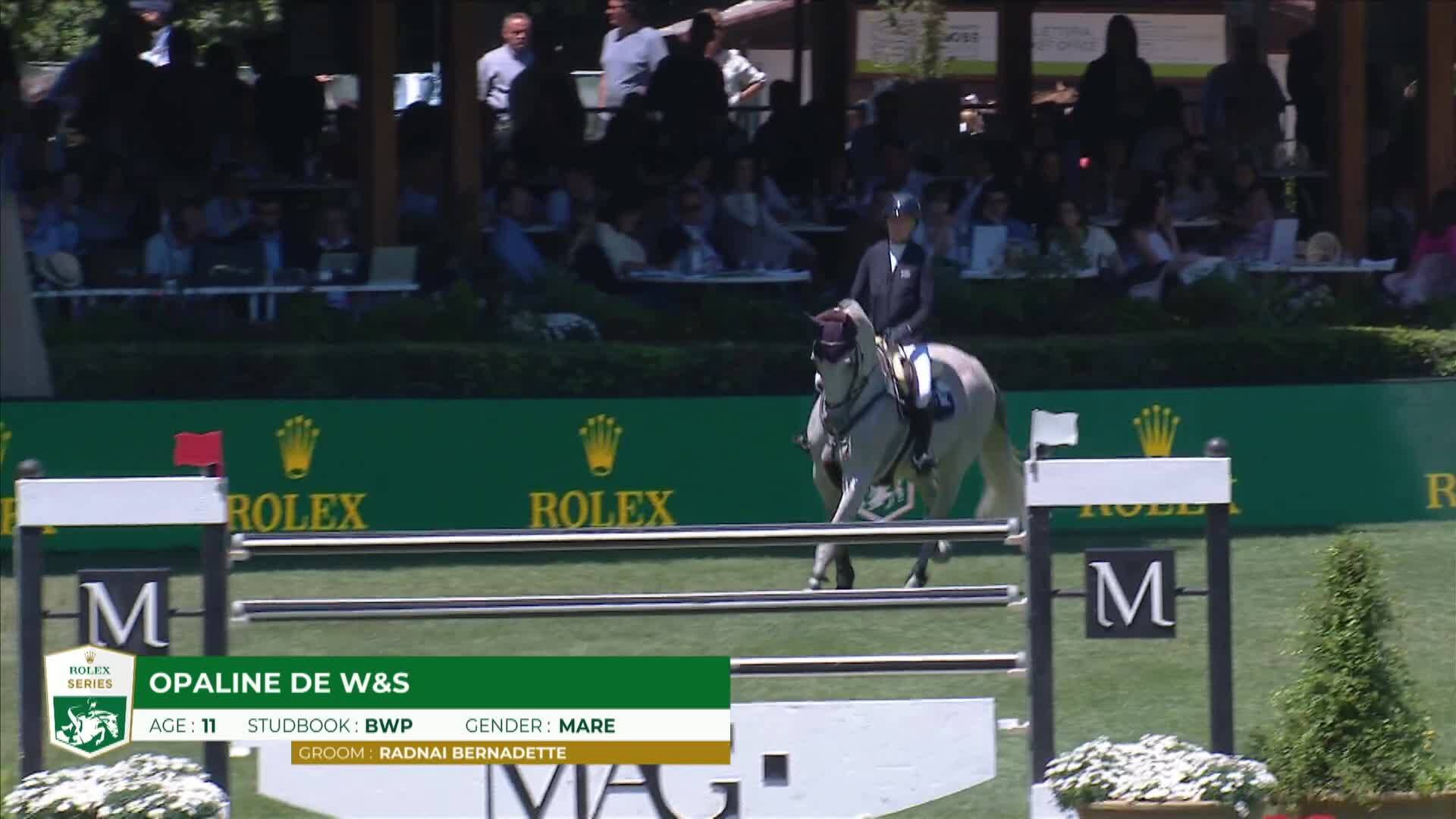Petronella Andersson avec Opaline de W&s - CSIO 5* Rome 2025 - Manche 1