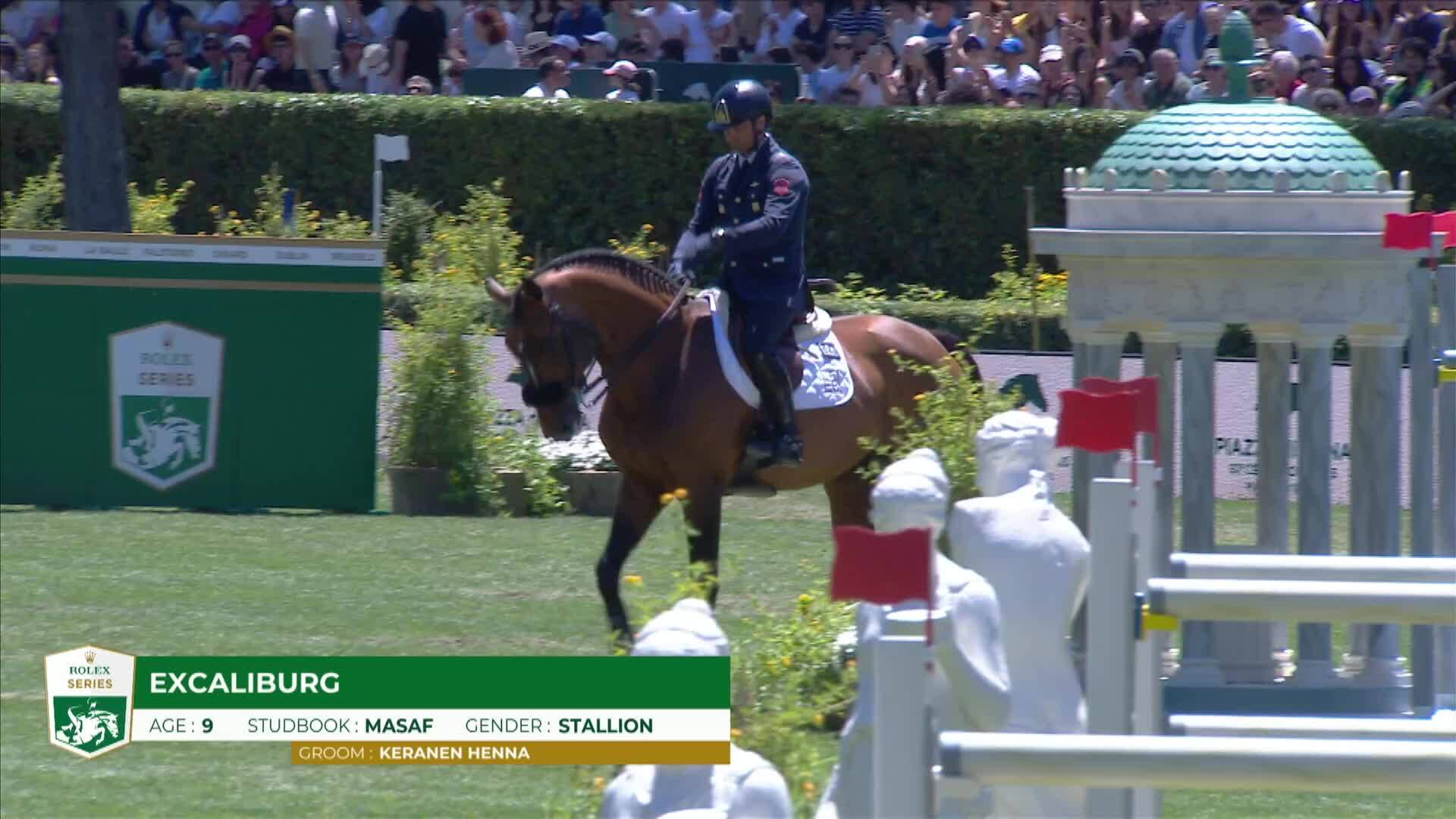 Emilio Bicocchi avec Excaliburg - CSIO 5* Rome 2025 - Manche 1