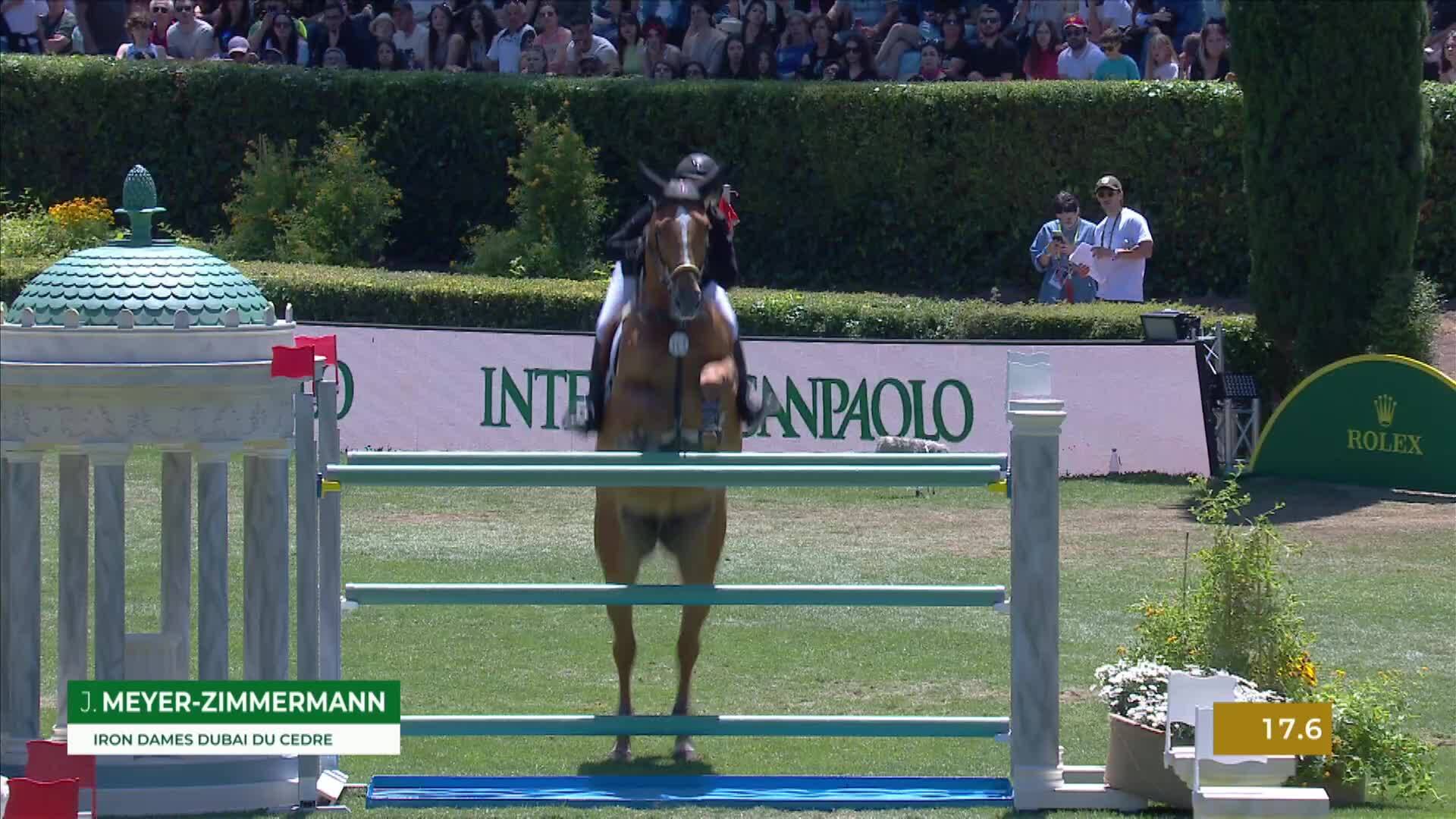 Janne Friederike Meyer-zimmermann avec Iron Dames Dubai du Cedre - CSIO 5* Rome 2025 - Manche 1