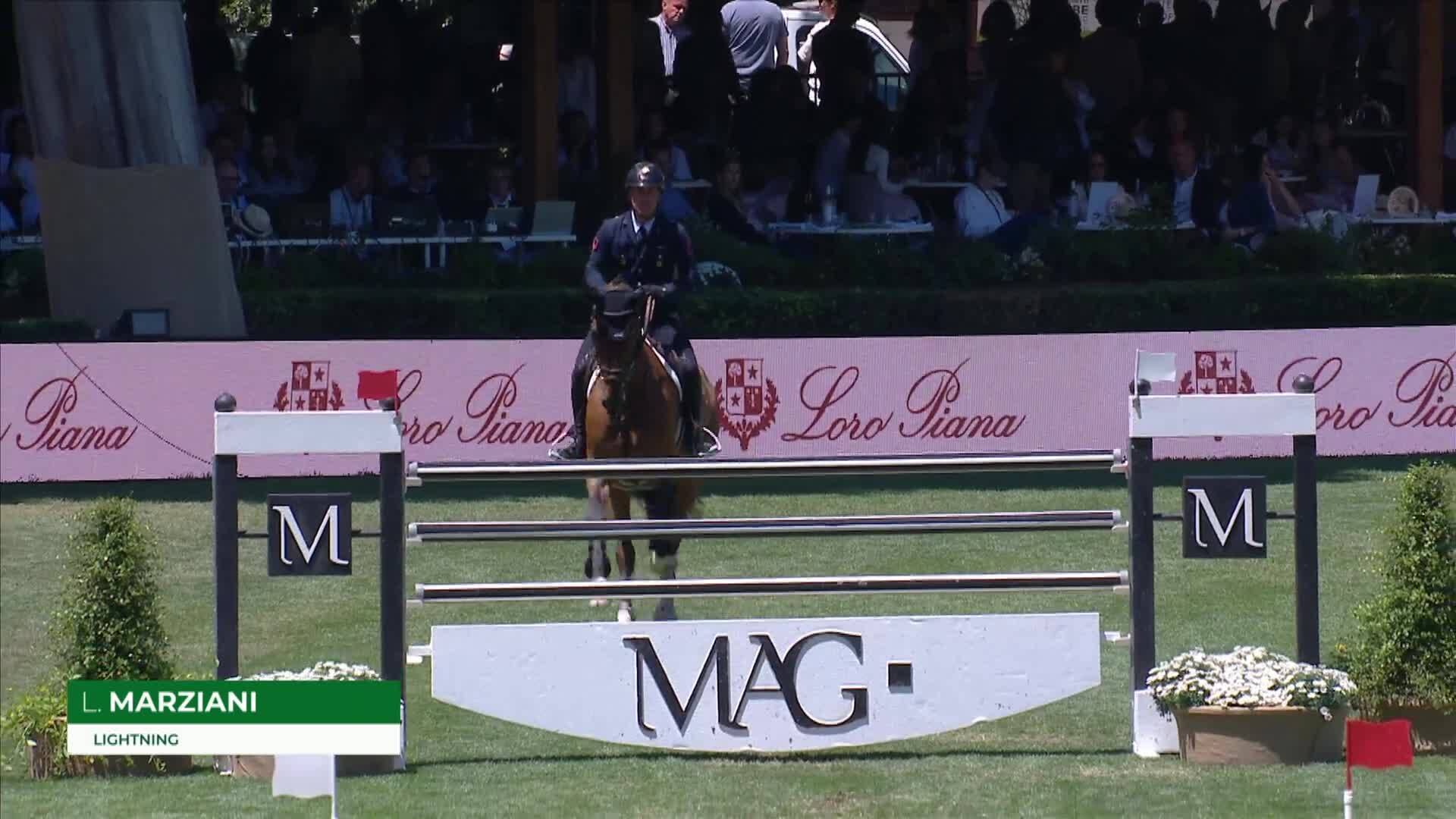 Luca Marziani avec Lightning - CSIO 5* Rome 2025 - Manche 1