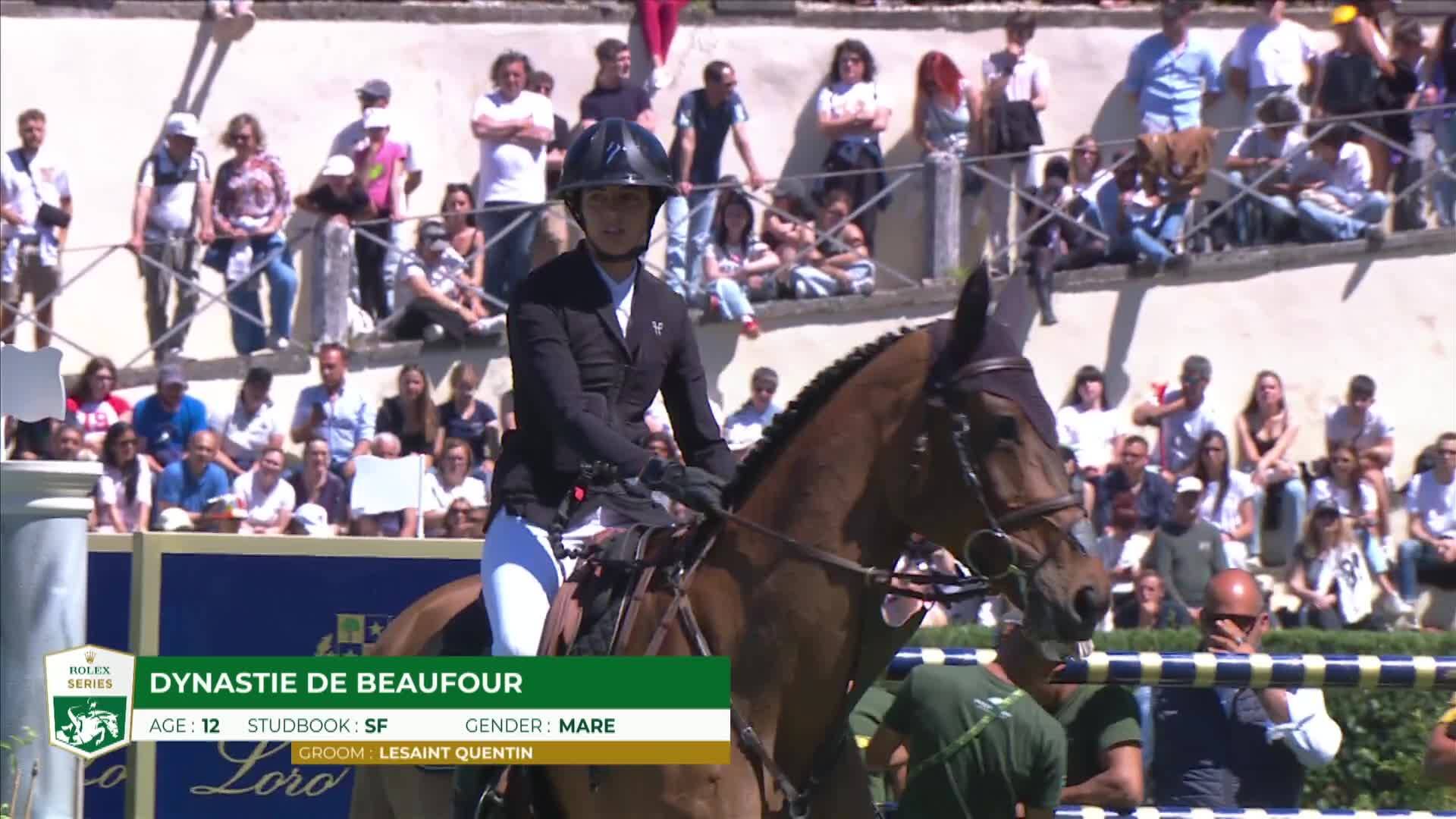 Nina Mallevaey avec Dynastie de Beaufour - CSIO 5* Rome 2025 - Manche 2