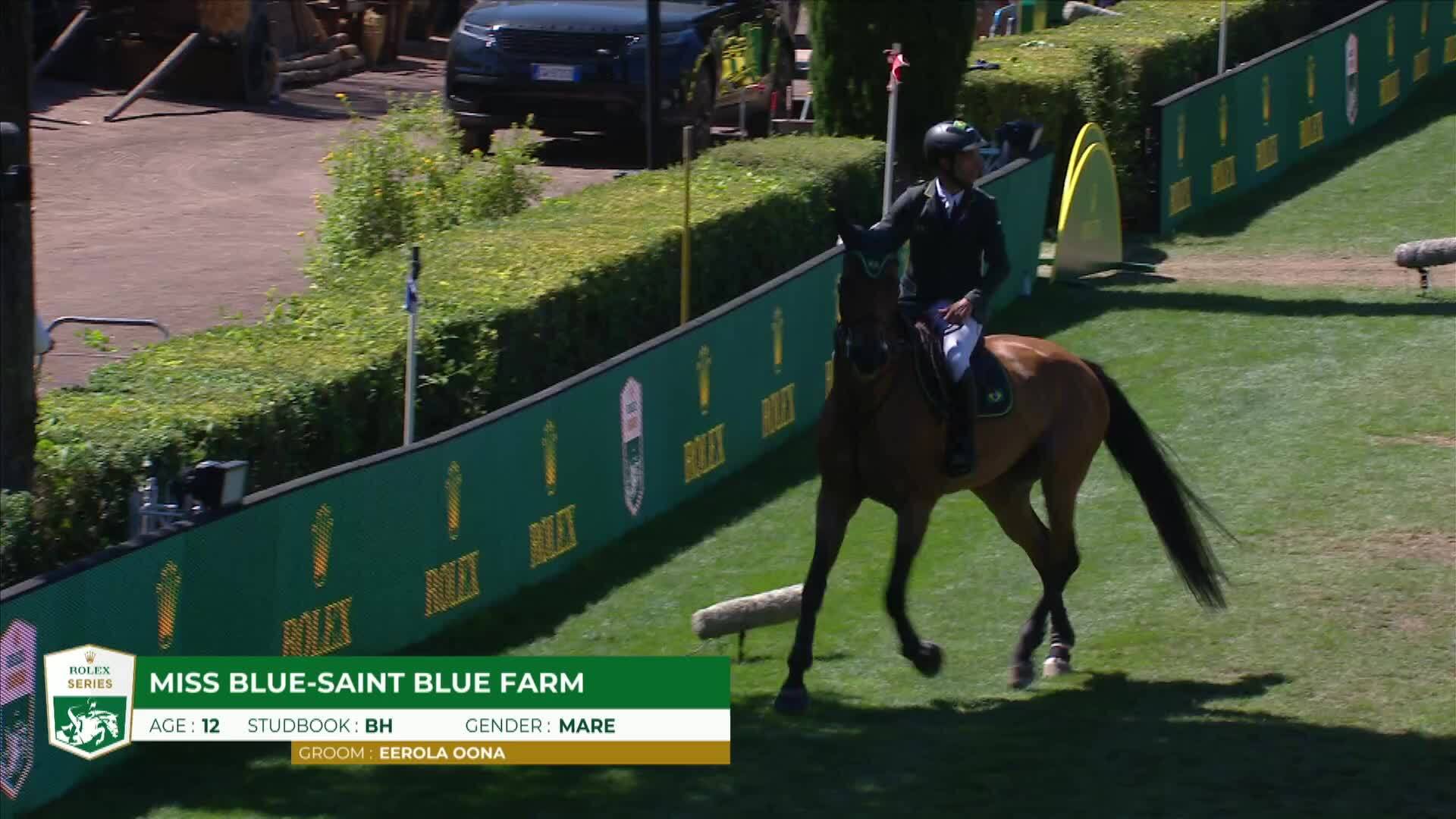 Yuri Mansur avec Miss Blue-saint Blue Farm - CSIO 5* Rome 2025 - Manche 2