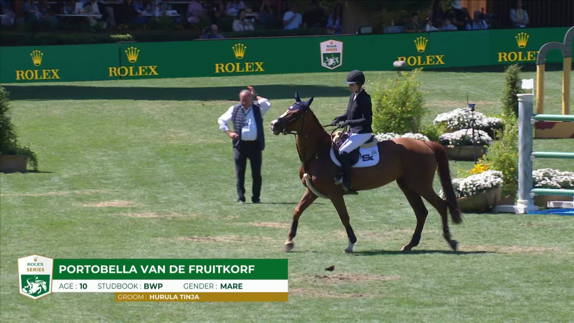 Emilie Conter avec Portobella Van de Fruitkorf - CSIO 5* Rome 2025 - Manche 2