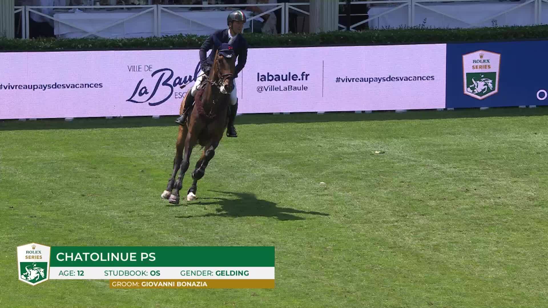 Riccardo Pisani avec Chatolinue Ps - CSIO 5* La Baule 2025 - Manche 1