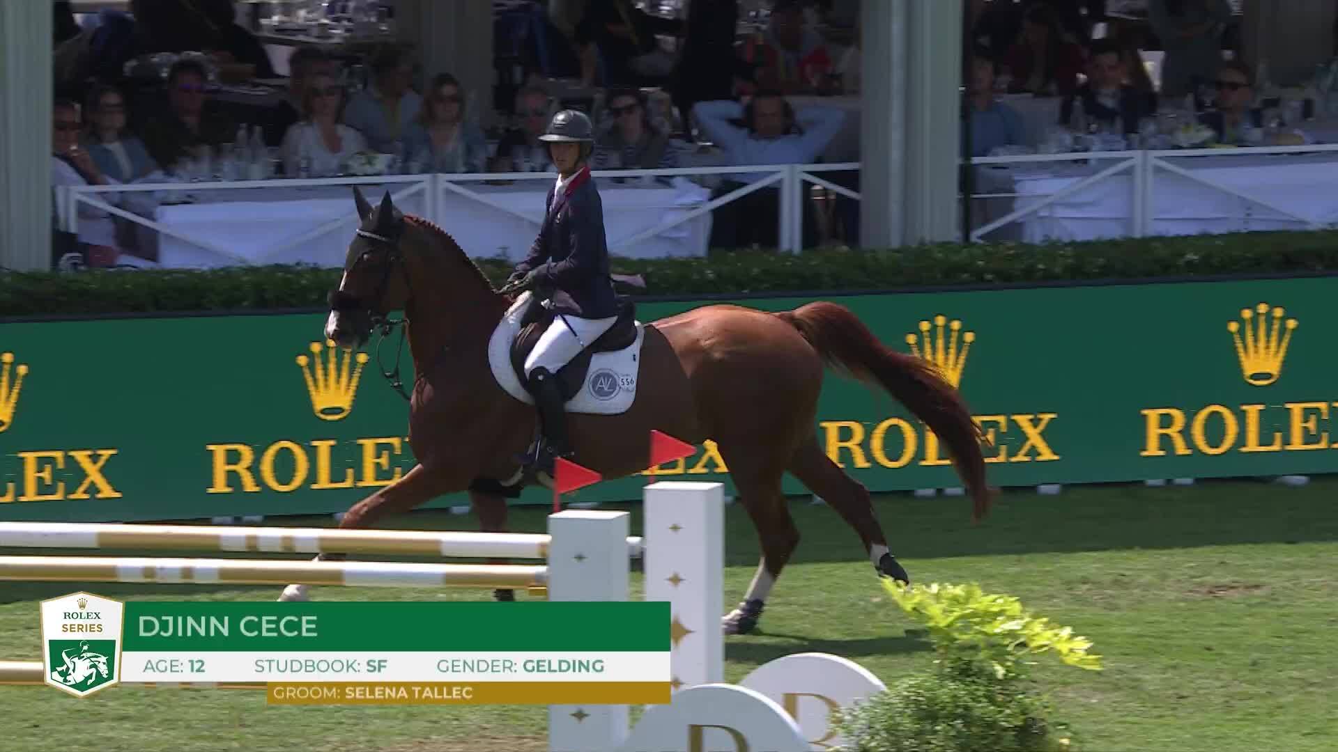 Arthur Le Vot avec Djinn Cece - CSIO 5* La Baule 2025 - Manche 1