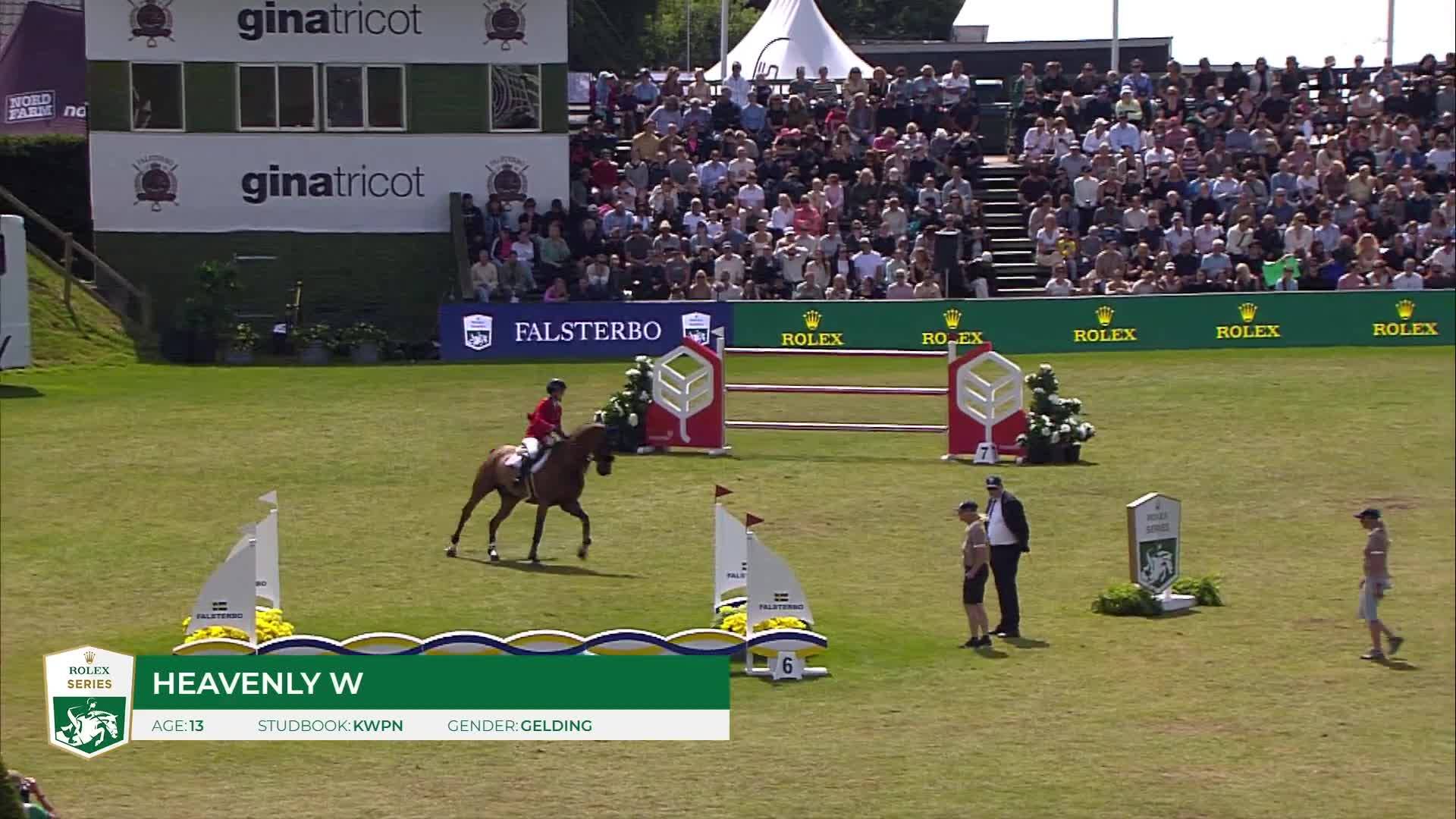 Carly Anthony avec Heavenly W - CSIO 5* Falsterbo 2025 - Manche 1