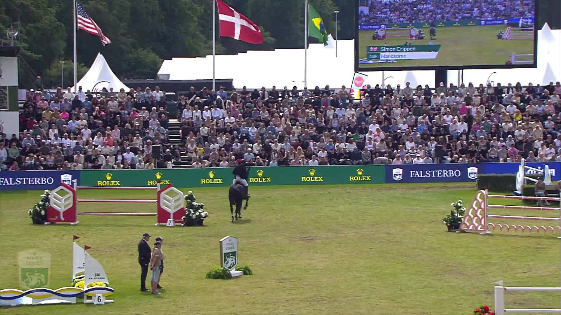 Simon Crippen avec Handsome - CSIO 5* Falsterbo 2025 - Manche 1