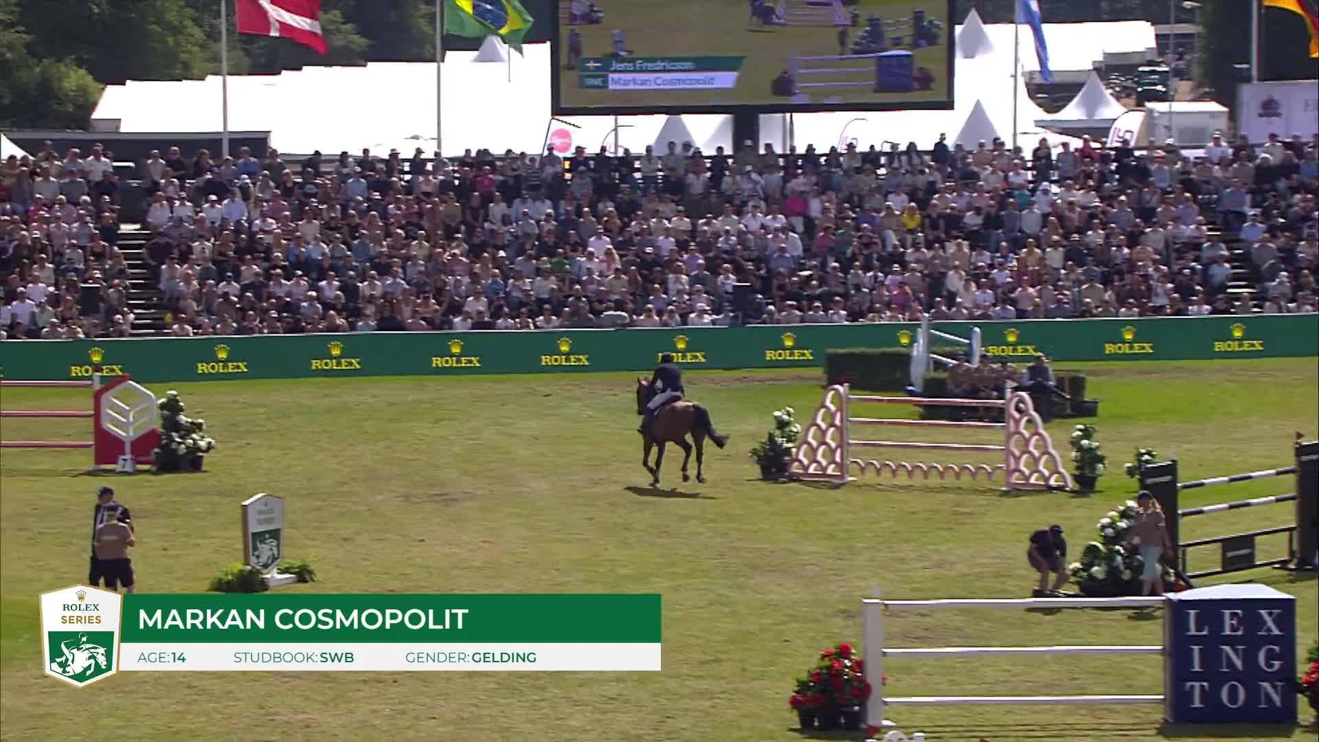 Jens Fredricson avec Markan Cosmopolit - CSIO 5* Falsterbo 2025 - Manche 1