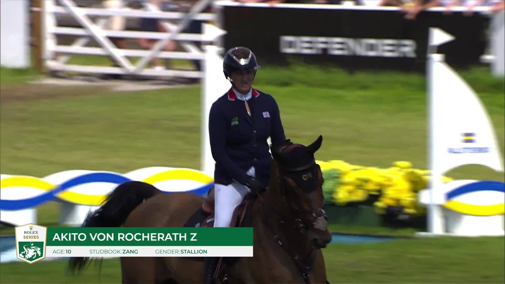 Chloe Aston avec Akito Von Rocherath Z - CSIO 5* Falsterbo 2025 - Manche 1